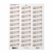 Elegant Custom Business Return Address Label (Full Sheet)