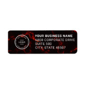 Elegant Custom Business Return Address Label (Voorkant)