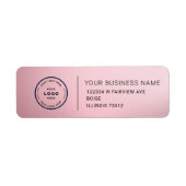 Elegant Custom Business Return Address Label (Voorkant)