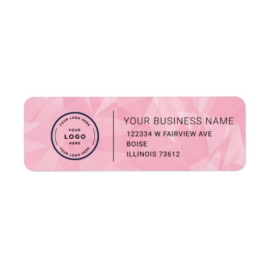 Elegant Custom Business Return Address Label (Voorkant)