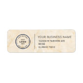 Elegant Custom Business Return Address Label (Voorkant)