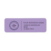 Elegant Custom Business Return Address Label (Voorkant)
