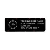 Elegant Custom Business Return Address Label (Voorkant)
