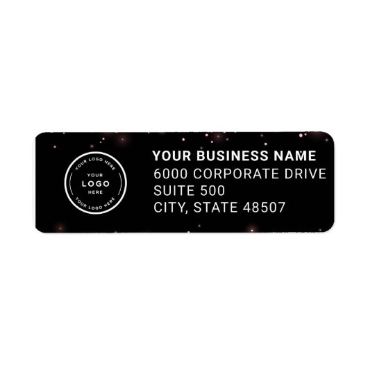 Elegant Custom Business Return Address Label (Voorkant)