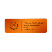 Elegant Custom Business Return Address Label (Voorkant)