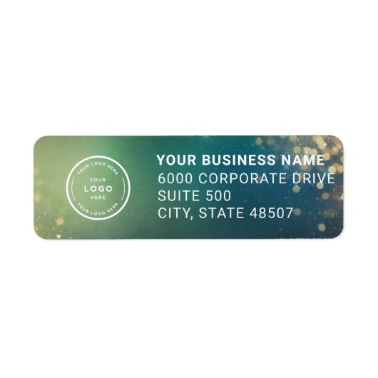 Elegant Custom Business Return Address Label (Voorkant)