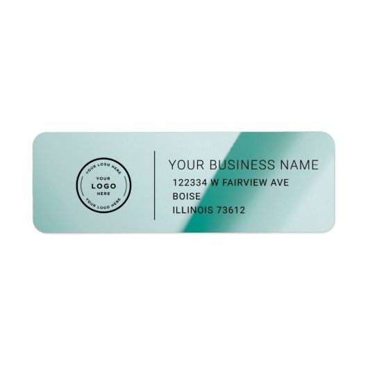 Elegant Custom Business Return Address Label (Voorkant)