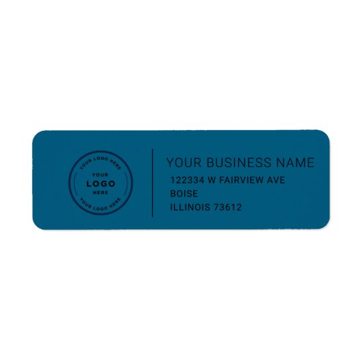 Elegant Custom Business Return Address Label (Voorkant)
