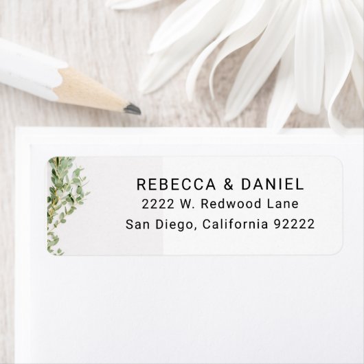 Elegant Custom Business Return Address Label. Etiket (Insitu)