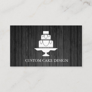 Elegant Custom Cake Design Decoreren Visitekaartje