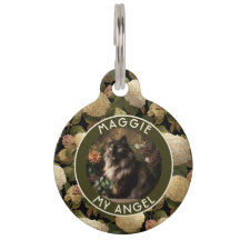 Elegant Custom Cat Mom Gift Hydrangeas Motif