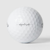 Elegant Custom Couple Names Callaway Warbird Golfballen (Voorkant)