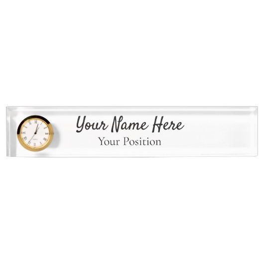 Elegant Custom Desk Name Plate Sign Naambordje (Voorkant)
