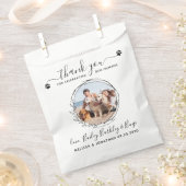 Elegant Custom Dog Foto Hartelijk dank voor wedden Bedankzakje (Geknipt)