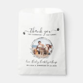 Elegant Custom Dog Foto Hartelijk dank voor wedden Bedankzakje (Voorkant)