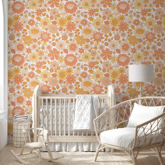Elegant Custom Floral Designs for Your Kid Room Behang (Kinderen)