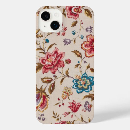 Elegant Custom Floral Photo iPhone Hoesje (Achterkant)