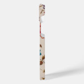 Elegant Custom Floral Photo iPhone Hoesje (Linkerkant)