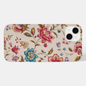 Elegant Custom Floral Photo iPhone Hoesje (Achterkant horizontaal)