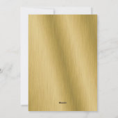 Elegant Custom Gold and Dark Wood New Year Card Feestdagenkaart (Achterkant)