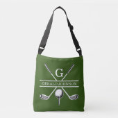 Elegant Custom Golf Monogram Design Crossbody Tas (Voorkant)
