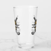 Elegant Custom Golf Monogram Design Glas (Links)
