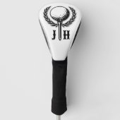 Elegant Custom Golf Monogram Design Golfheadcover (Voorkant)