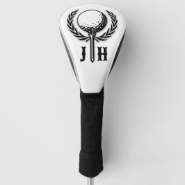 Elegant Custom Golf Monogram Design Golfheadcover
