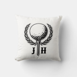 Elegant Custom Golf Monogram Design Kussen