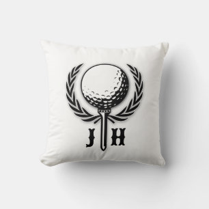 Elegant Custom Golf Monogram Design Kussen