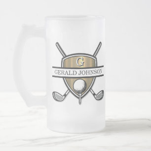 Elegant Custom Golf Monogram Design Matglas Bierpul