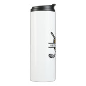 Elegant Custom Golf Monogram Design Thermosbeker (Gedraaid links)