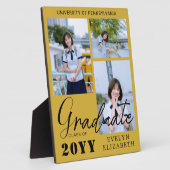 Elegant Custom Graduation Photo Memory Plaque Fotoplaat (Zijkant)