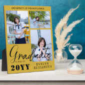 Elegant Custom Graduation Photo Memory Plaque Fotoplaat (Zijkant)