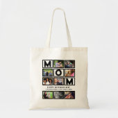 Elegant Custom Happy Mothers Dag 9 Foto Collage Tote Bag (Voorkant)