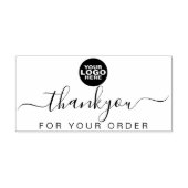 Elegant Custom Logo Business Hartelijk dank Rubberstempel (Afrduk)