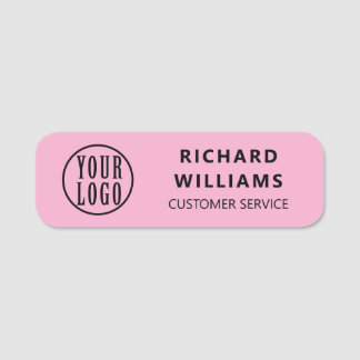 Elegant custom Logo Employee magnetic, safety pin Naamplaatje
