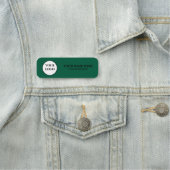 Elegant Custom Logo Employee Name Tag (In situ)