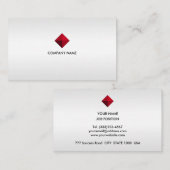 Elegant Custom Logo on Silver Shades Visitekaartje (Voorkant / Achterkant)