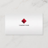 Elegant Custom Logo on Silver Shades Visitekaartje (Voorkant)