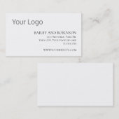 Elegant Custom Logo Visitekaartje (Voorkant / Achterkant)