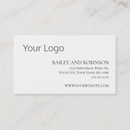 Elegant Custom Logo Visitekaartje