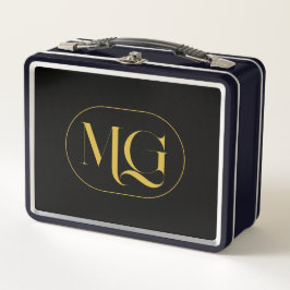 Elegant Custom Monogram Black