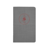 Elegant Custom Monogram  Pocket Journalistiek Journal (Voorkant)