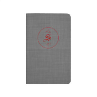 Elegant Custom Monogram  Pocket Journalistiek Journal