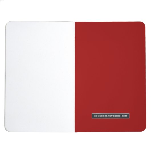 Elegant Custom Monogram Pocket Journalistiek Journal (Binnenkant Achterzijde)