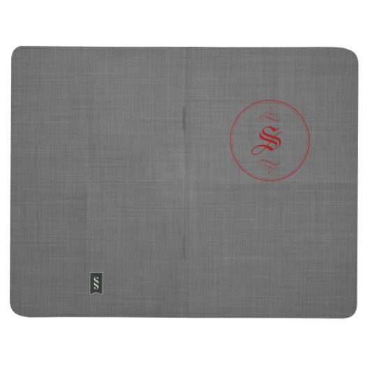 Elegant Custom Monogram  Pocket Journalistiek Journal (Buitenkant)