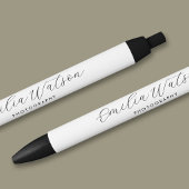 Elegant Custom Name Job Title Branded Promotional Blauwe Inkt Pen