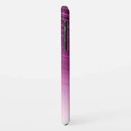 Elegant Custom Name Monogram Paars Ombre Streaks Case-Mate iPhone Case (Achterkant/links)