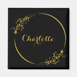 Elegant Custom Name Stylish Frame Magneet